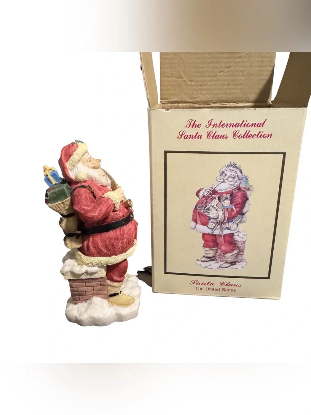 1992 International Santa Claus Collection United States Figurine w/ Original Box